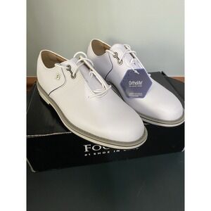 FootJoy Dryjoys Premiere Series Flint Golf Shoes - White/Navy 53922 Sz 7W